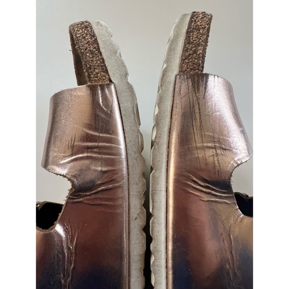 Birkenstock Arizona Metallic Leather Size 39 - Picture 11 of 16